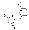 2-(3-Methoxybenzylidene)-5-(methylthio)thiophen-3(2H)-one 结构式