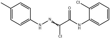 2-Chloro-N-(2-chlorophenyl)-2-[2-(4-methylphenyl)hydrazono]acetamide 结构式