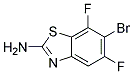 2-Amino-6-bromo-5,7-difluorobenzothiazole 结构式