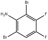 2,6-二溴-3,4-二氟苯胺 结构式