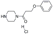 1-Piperazin-1-yl-3-phenoxy-propan-1-one hydrochloride 结构式