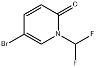 5-溴-1-(二氟甲基)吡啶-2(1H)-酮 结构式