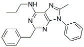 2-BENZYL-8-METHYL-9-PHENYL-N-PROPYL-9H-PURIN-6-AMINE 结构式