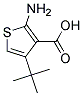 2-AMINO-4-TERT-BUTYL-THIOPHENE-3-CARBOXYLIC ACID 结构式