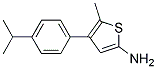 2-AMINO-4-(4-ISOPROPYL-PHENYL)-5-METHYL-THIOPHENE- 结构式