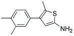2-AMINO-4-(3,4-DIMETHYL-PHENYL)-5-METHYL-THIOPHENE 结构式
