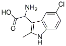 2-AMINO-2-(5-CHLORO-2-METHYL-1H-INDOL-3-YL)ACETIC ACID 结构式