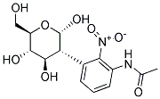 2-ACETAMIDO-2'-NITROPHENYL-2-DEOXY-ALPHA-D-GLUCOPYRANOSIDE 结构式