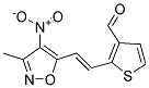 2-[2-(3-Methyl-4-nitroisoxazol-5-yl)vinyl]thiophene-3-carbaldehyde 结构式