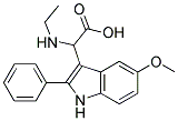 2-(ETHYLAMINO)-2-(5-METHOXY-2-PHENYL-1H-INDOL-3-YL)ACETIC ACID 结构式