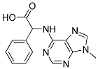 2-(9-METHYL-9H-PURIN-6-YLAMINO)-2-PHENYLACETIC ACID 结构式