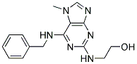 2-(2-Hydroxyethylamino)-6-benzylamino-7-methylpurine 结构式