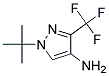 1-叔丁基-3-三氟甲基-1H-吡唑-4-胺 结构式
