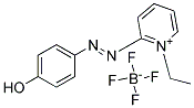1-Ethyl-2-[(p-hydroxyphenyl)AZO]-pyridinium tetrafluoroborate 结构式