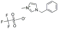 1-Benzyl-3-methylimidazolium trifluoromethanesulfonate 结构式