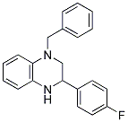 1-BENZYL-3-(4-FLUOROPHENYL)-1,2,3,4-TETRAHYDROQUINOXALINE 结构式