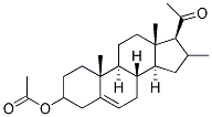 16-METHYL-16-DIHYDROPREGNENOLONEACETATE 结构式