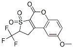 1,2-DIHYDRO-8-METHOXY-2-(TRIFLUOROMETHYL)-THIENO-[2,3-C]-CHROMEN-3,3,4-TRIONE 结构式