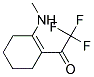 1-(N-METHYLAMINO)-2-TRIFLUOROACETYL-CYCLOHEX-1-ENE 结构式