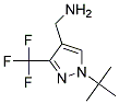 (1-叔丁基-3-三氟甲基-1H-吡唑-4-基)甲胺 结构式