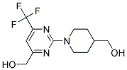 (1-(4-羟甲基-6-三氟甲基嘧啶-2-基)哌啶-4-基)甲醇 结构式