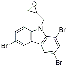 1,3,6-TRIBROMO-9-(OXIRAN-2-YLMETHYL)-9H-CARBAZOLE, TECH 结构式