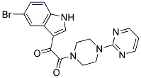 1-(5-BROMO-1H-INDOL-3-YL)-2-(4-PYRIMIDIN-2-YLPIPERAZINO)ETHANE-1,2-DIONE, TECH 结构式