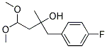 1-(4-FLUOROPHENYL)-4,4-DIMETHOXY-2-METHYLBUTAN-2-OL, TECH 结构式