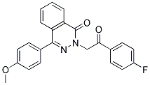 2-[2-(4-FLUORO-PHENYL)-2-OXO-ETHYL]-4-(4-METHOXY-PHENYL)-2H-PHTHALAZIN-1-ONE 结构式