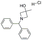 1-(DIPHENYLMETHYL)-3-HYDROXY-3-METHYLAZETIDINEHYDROCHLORIDE 结构式