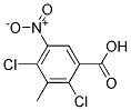 3-甲基-2,4-二氯-5-硝基苯甲酸 结构式