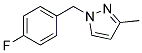 1-(4-FLUOROBENZYL)-3-METHYL-1H-PYRAZOLE& 结构式