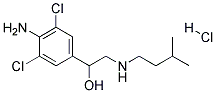 1-(4-AMINO-3,5-DICHLORO-PHENYL)-2-(3-METHYL-BUTYLAMINO)-ETHANOL HYDROCHLORIDE 结构式