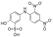 2,4-DINITRO-4'-HYDROXYDIPHENYLAMINE-3'-SULFONIC ACID, TECH 结构式