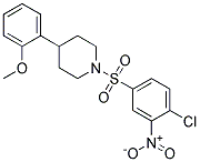 1-[(4-CHLORO-3-NITROPHENYL)SULPHONYL]-4-(2-METHOXYPHENYL)PIPERIDINE 结构式