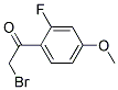 2-FLUORO-4-METHOXYPHENACYL BROMID 结构式