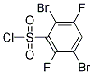 2,5-DIBROMO-3,6-DIFLUOROBENZENE-1-SULPHONYL CHLORIDE 结构式