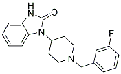 1-[1-(3-FLUOROBENZYL)PIPERIDIN-4-YL]-1,3-DIHYDRO-2H-BENZIMIDAZOL-2-ONE 结构式