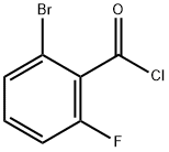2-溴-6-氟苯甲酰氯 结构式