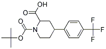 1-(TERT-BUTOXYCARBONYL)-4-(4-(TRIFLUOROMETHYL)PHENYL)PIPERIDINE-2-CARBOXYLIC ACID 结构式