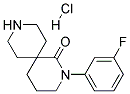 2-(3-FLUOROPHENYL)-2,9-DIAZASPIRO[5.5]UNDECAN-1-ONE HYDROCHLORIDE 结构式