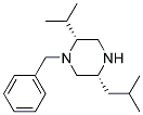 1-BENZYL-2(R)-ISOPROPYL-5(R)-ISOBUTYL-PIPERAZINE 结构式