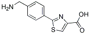2-(4-AMINOMETHYL-PHENYL)-THIAZOLE-4-CARBOXYLIC ACID 结构式