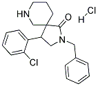 2-BENZYL-4-(2-CHLOROPHENYL)-2,7-DIAZASPIRO[4.5]DECAN-1-ONE HYDROCHLORIDE 结构式