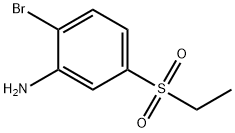 2-溴-5-(乙基磺酰基)苯胺 结构式