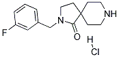2-(3-Fluorobenzyl)-2,8-diazaspiro[4.5]decan-1-one hydrochloride 结构式