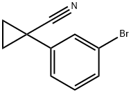 1-(3-BROMOPHENYL)CYCLOPROPANECARBONITRILE 结构式