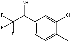 1-(3-氯-4-甲基苯基)-2,2,2-三氟乙烷-1-胺 结构式