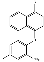 2-[(4-CHLORO-1-NAPHTHYL)OXY]-5-FLUOROPHENYLAMINE 结构式