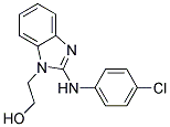 2-(2-[(4-CHLOROPHENYL)AMINO]-1H-BENZIMIDAZOL-1-YL)ETHANOL 结构式